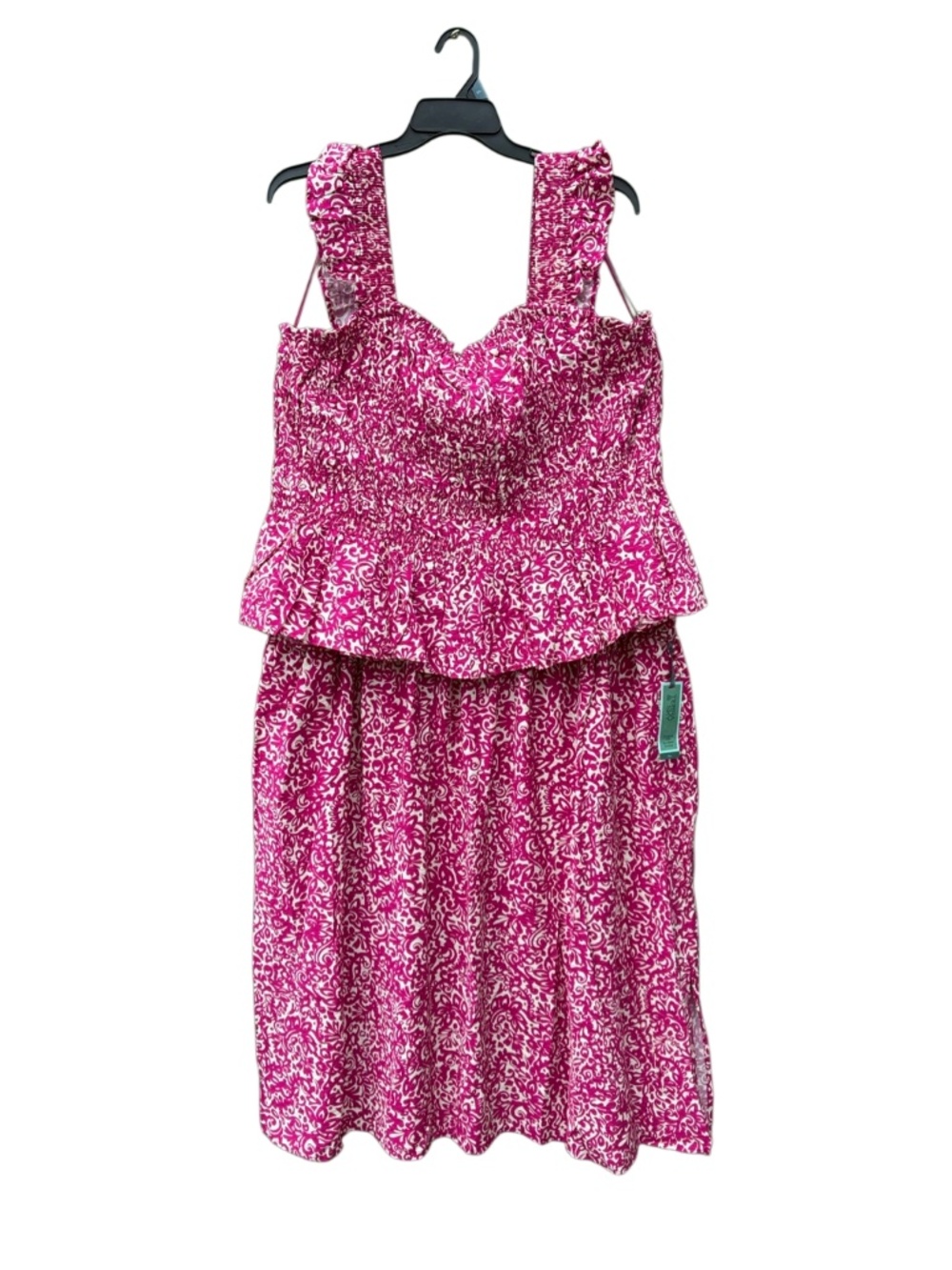Women’s Smocked Tank Top & Midi Skirt 2-Piece Size 3X